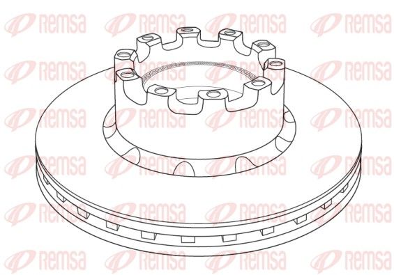 REMSA NCA1227.20 Brake Disc
