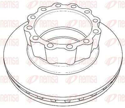 Brake Disc REMSA NCA1229.20