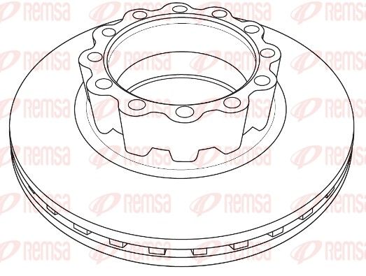 REMSA NCA1230.20 Brake Disc