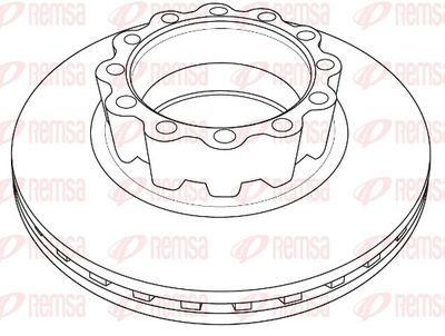 Brake Disc REMSA NCA1230.20