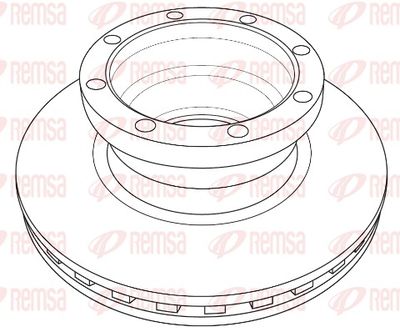 Brake Disc REMSA NCA1232.20
