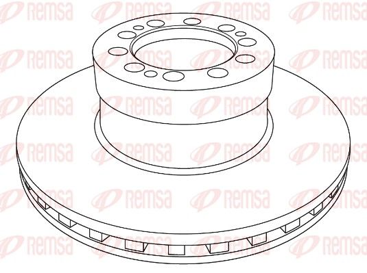 REMSA NCA1233.20 Brake Disc