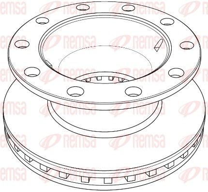 REMSA NCA1234.20 Brake Disc