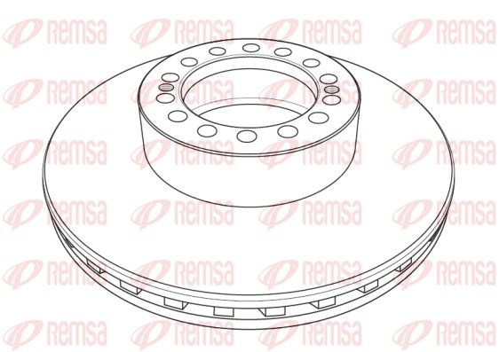 REMSA NCA1238.20 Brake Disc