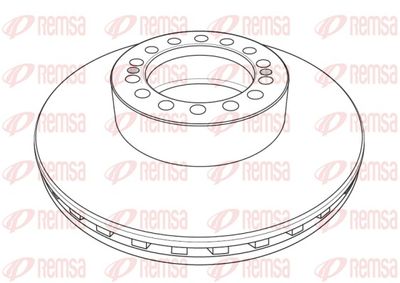 Brake Disc REMSA NCA1238.20