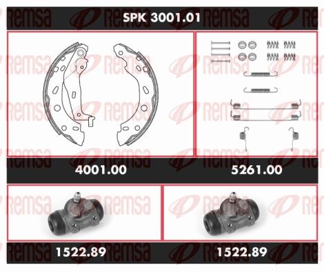 REMSA SPK 3001.01 Brake Kit, drum brake