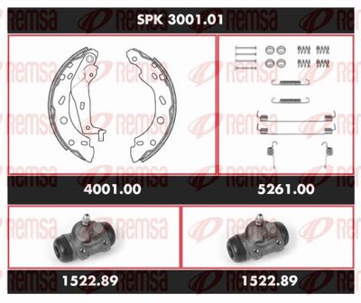 Brake Kit, drum brake REMSA SPK 3001.01