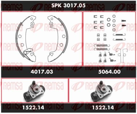 REMSA SPK 3017.05 Brake Kit, drum brake