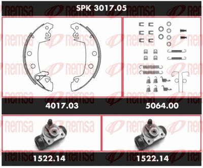 Brake Kit, drum brake REMSA SPK 3017.05