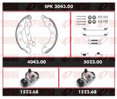 Brake Kit, drum brake REMSA SPK 3043.00