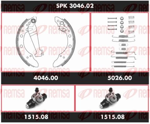 REMSA SPK 3046.02 Brake Kit, drum brake