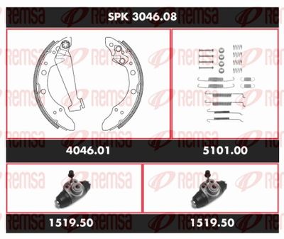 Brake Kit, drum brake REMSA SPK 3046.08