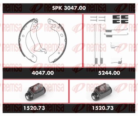 REMSA SPK 3047.00 Brake Kit, drum brake