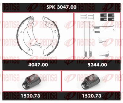 Brake Kit, drum brake REMSA SPK 3047.00