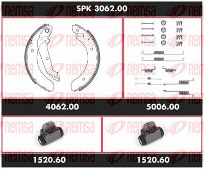Brake Kit, drum brake REMSA SPK 3062.00