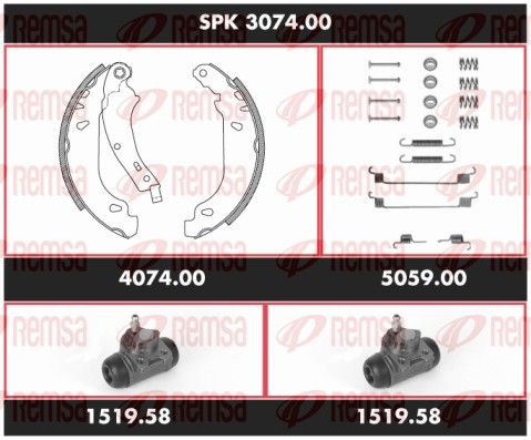 REMSA SPK 3074.00 Brake Kit, drum brake