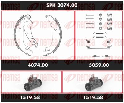 Brake Kit, drum brake REMSA SPK 3074.00