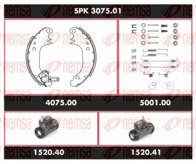 Brake Kit, drum brake REMSA SPK 3075.01