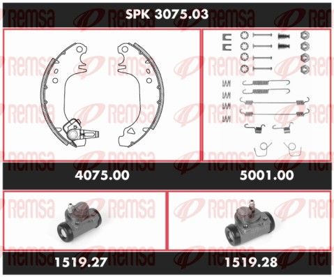 REMSA SPK 3075.03 Brake Kit, drum brake
