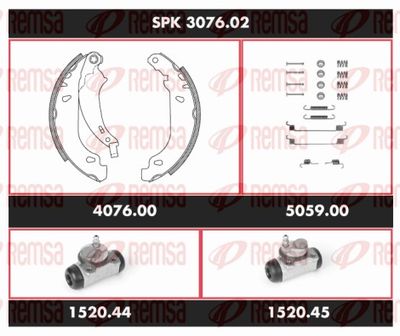 Brake Kit, drum brake REMSA SPK 3076.02