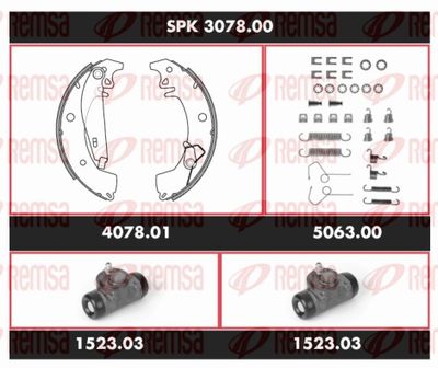 Brake Kit, drum brake REMSA SPK 3078.00