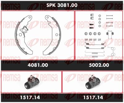 Brake Kit, drum brake REMSA SPK 3081.00