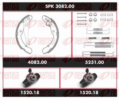 Brake Kit, drum brake REMSA SPK 3082.00
