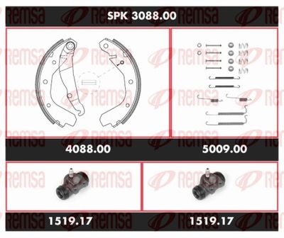 Brake Kit, drum brake REMSA SPK 3088.00