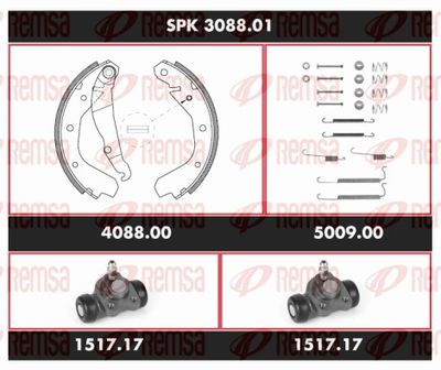 Brake Kit, drum brake REMSA SPK 3088.01
