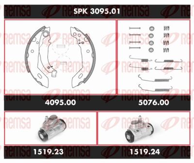 Brake Kit, drum brake REMSA SPK 3095.01