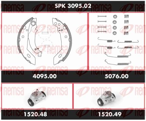 REMSA SPK 3095.02 Brake Kit, drum brake