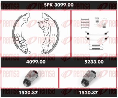 Brake Kit, drum brake REMSA SPK 3099.00