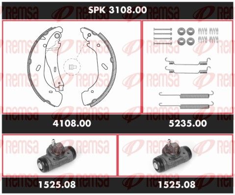 REMSA SPK 3108.00 Brake Kit, drum brake