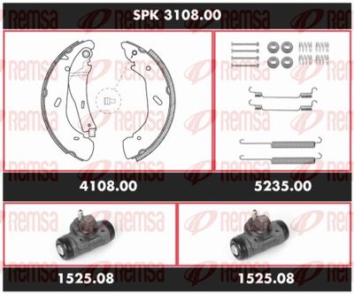 Brake Kit, drum brake REMSA SPK 3108.00