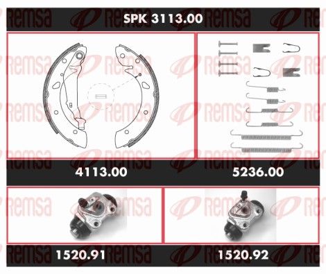 REMSA SPK 3113.00 Brake Kit, drum brake
