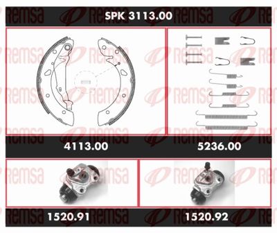 Brake Kit, drum brake REMSA SPK 3113.00
