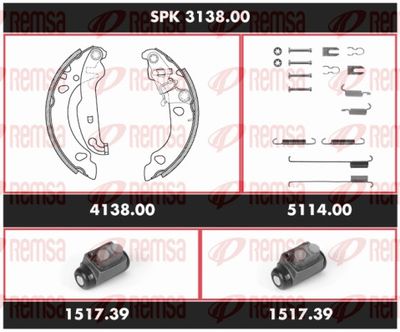 Brake Kit, drum brake REMSA SPK 3138.00