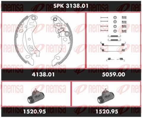 REMSA SPK 3138.01 Brake Kit, drum brake
