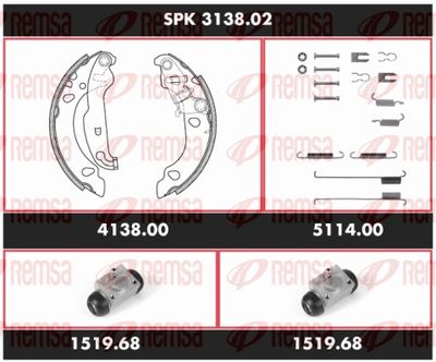 Brake Kit, drum brake REMSA SPK 3138.02