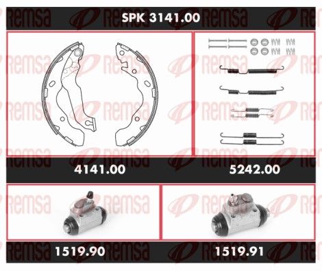 REMSA SPK 3141.00 Brake Kit, drum brake