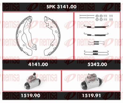 Brake Kit, drum brake REMSA SPK 3141.00