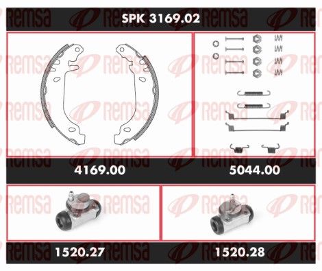 REMSA SPK 3169.02 Brake Kit, drum brake