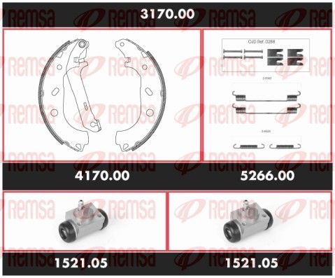 REMSA SPK 3170.00 Brake Kit, drum brake