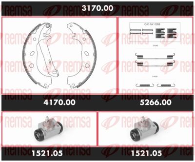 Brake Kit, drum brake REMSA SPK 3170.00