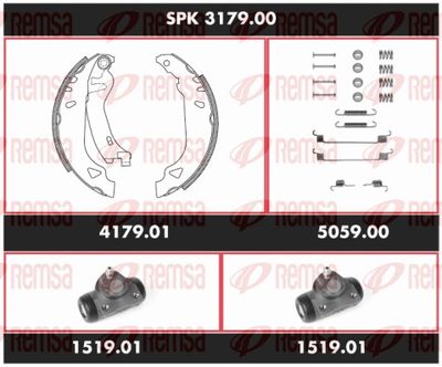 Brake Kit, drum brake REMSA SPK 3179.00