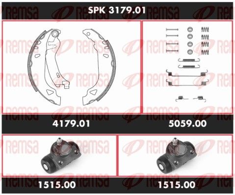 REMSA SPK 3179.01 Brake Kit, drum brake