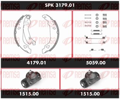 Brake Kit, drum brake REMSA SPK 3179.01