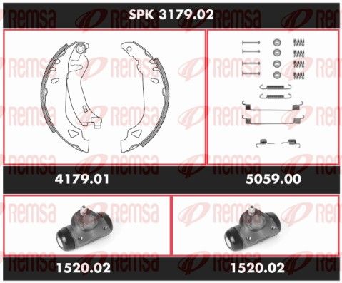 REMSA SPK 3179.02 Brake Kit, drum brake