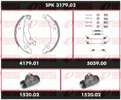 Brake Kit, drum brake REMSA SPK 3179.02
