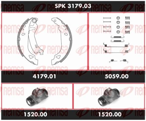 REMSA SPK 3179.03 Brake Kit, drum brake